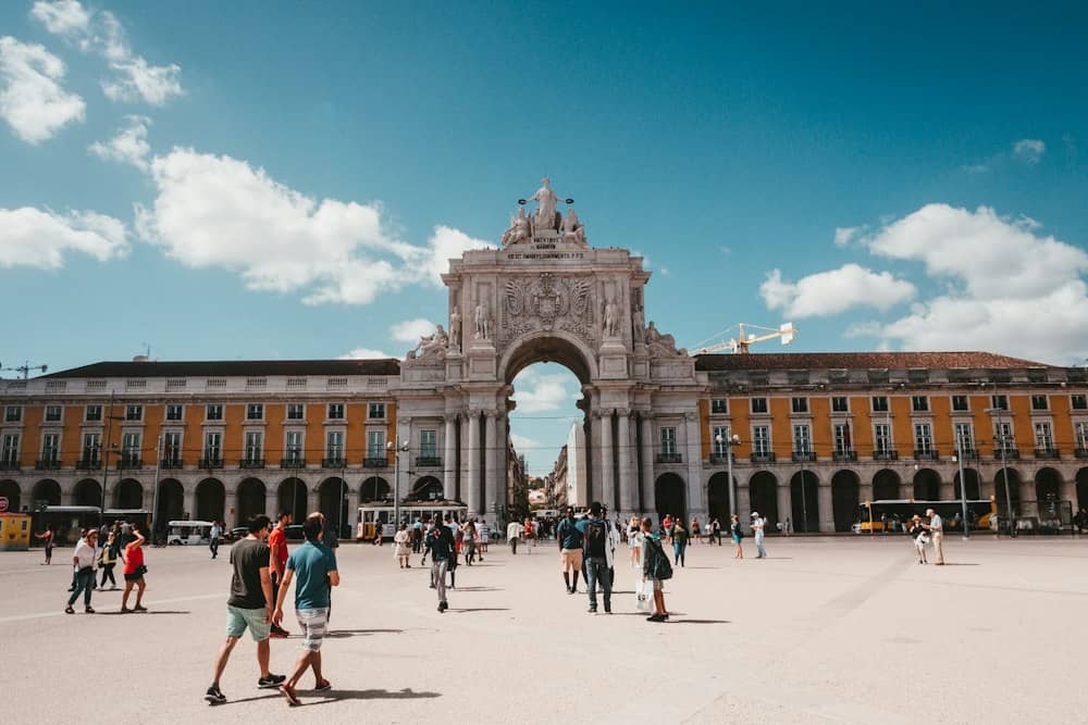 The Rua Augusta Arch on Praça do Comércio, Lisbon